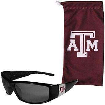 Texas A&M Aggies Chrome Accent Sunglasses & Microfiber Bag