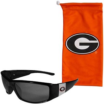 Georgia Bulldogs Chrome Accent Sunglasses & Microfiber Bag