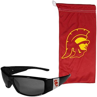 USC Trojans Chrome Accent Sunglasses & Microfiber Bag