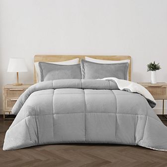 Cannon Carved Faux Fur 2 pc Comforter Set with Shams