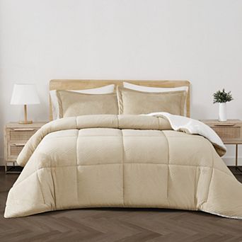 Cannon Carved Faux Fur 2 pc Comforter Set with Shams