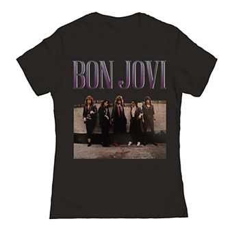 Junior's Bon Jovi Roof Photo Graphic Tee