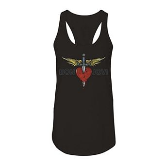 Junior's Bon Jovi Distressed Graphic Tank