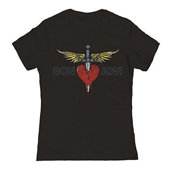 Junior's Bon Jovi Distressed Graphic Tee