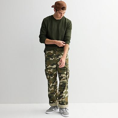 Men's Retrofit Crewneck Long Sleeve Thermal Knit T-Shirt