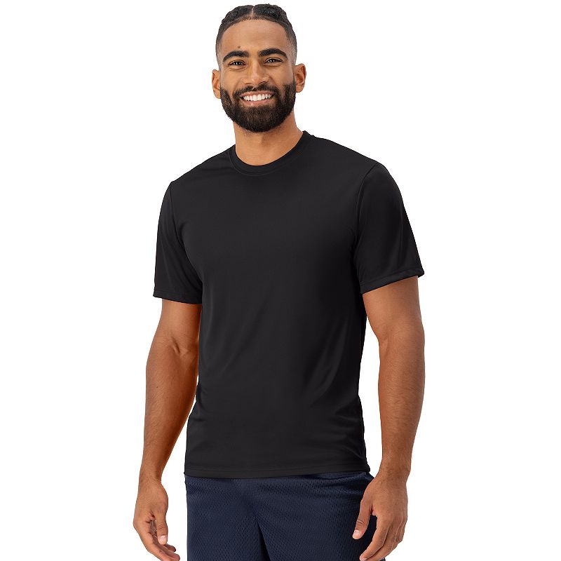 Men's Hanes® Sport Cool DRI 2-Pack Performance T-Shirt, Size: Small, Black