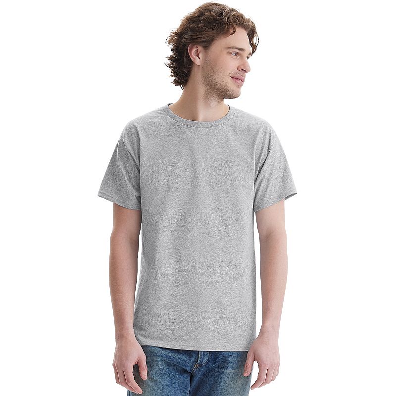 Men's Hanes® Essentials 4-Pack Cotton T-Shirt, Size: Large, Grey