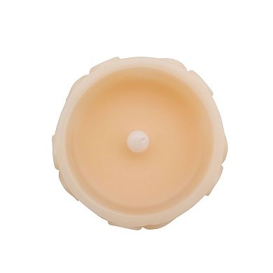 Celebrate Together Easter Small Embossed Floral Pink LED Pillar Candle