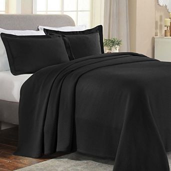 SUPERIOR Solitaire Cotton Medium Weight All-Season Matelasse Diamond Bedspread & Sham Set