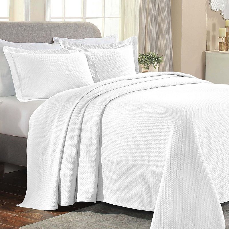UPC 190052020719 product image for SUPERIOR Solitaire Cotton Medium Weight All-Season Matelasse Diamond Bedspread & | upcitemdb.com