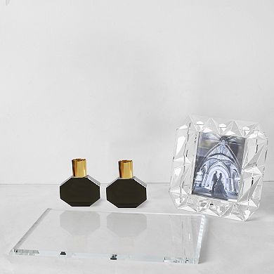 Luminelle 15 OZ Ribbed Drinking Glasses 4 Pack