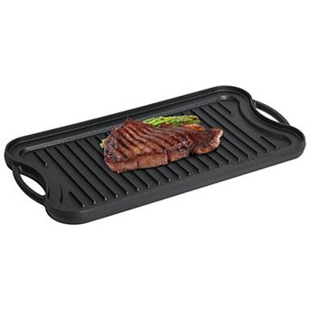 CHEFSPOT Preseasoned Cast Iron Reversible Griddle Plate Pan