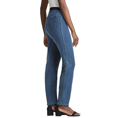 Jessica London Women's Plus Size Petite Stretch Denim Straight-leg Jegging