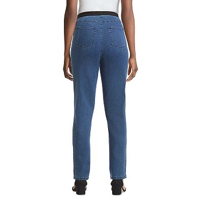 Jessica London Women's Plus Size Petite Stretch Denim Straight-leg Jegging
