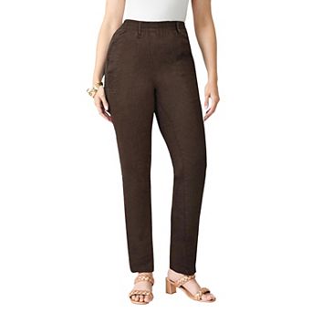 Roaman's Women's Plus Size Complete Cotton Straight Leg Jean