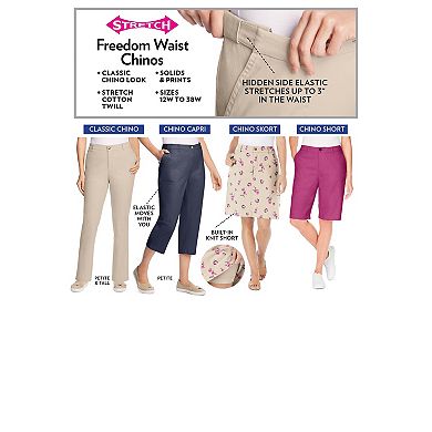 Woman Within Plus Size Adjustable Waist Chino Short