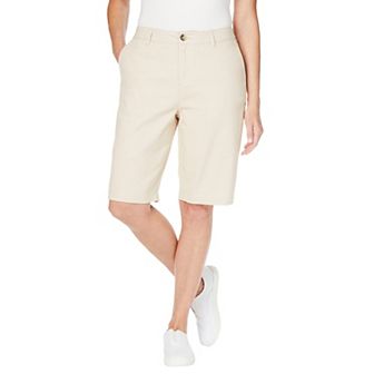 Woman Within Plus Size Adjustable Waist Chino Short