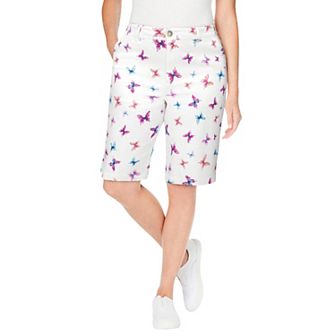 Woman Within Plus Size Adjustable Waist Chino Short