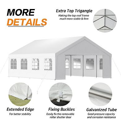 Aoodor 20'×26' Party & Wedding Tent Tent with Church Window Weather Resistance