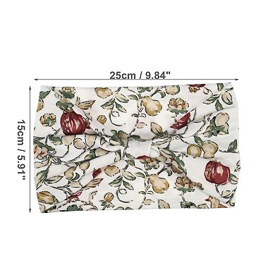 4pcs Bohemia Printed Wide-side Knotted Headwrap For Women