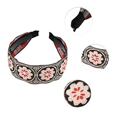 1 Pcs Classic Embroidery Bohemia Headband For Women For Girls