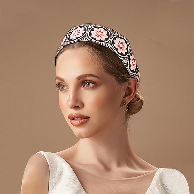 1 Pcs Classic Embroidery Bohemia Headband For Women For Girls