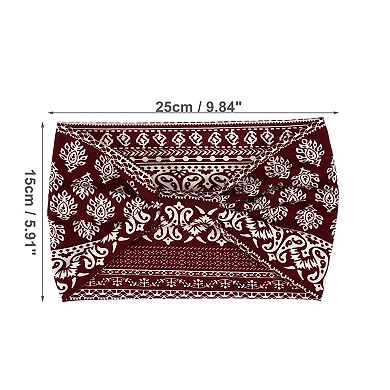 4pcs Bohemia Printed Wide-side Knotted Headwrap For Women
