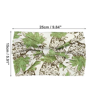 4pcs Bohemia Printed Wide-side Knotted Headwrap For Women