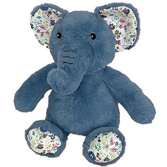 Petlou Plush Crinkle Interactive Stuffed Dog Squeaky Toys - 15" (promo Elephant - Blue)