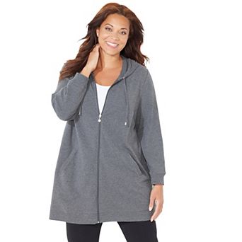 Catherines Women's Plus Size Good Intentions French Terry Hoodie