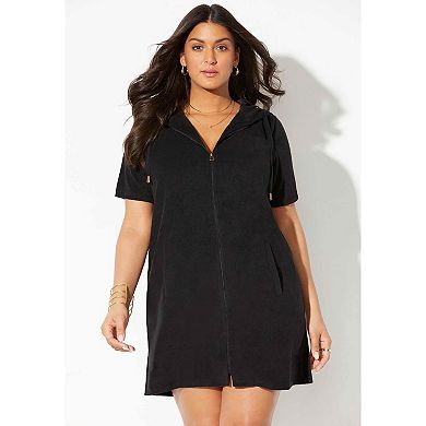 Swimsuits for All Women's Alana Terry Cover Up Hoodie