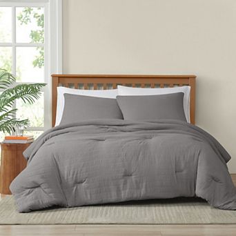 Truly Soft Crinkle Garment Washed Comforter Set