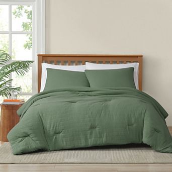 Truly Soft Crinkle Garment Washed Comforter Set