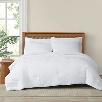 Truly Soft Crinkle Garment Washed Comforter Set