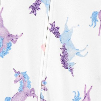 Toddler Girl Carter's Unicorn Fleece 1-Piece Footie Pajamas