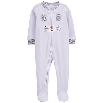 Baby Girl Carter's Bunny Fleece 1 pc Footie Pajamas