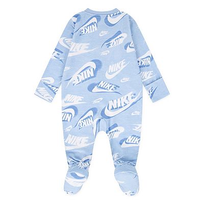 Newborn Baby Boys Nike All-Over Print Footed Coverall