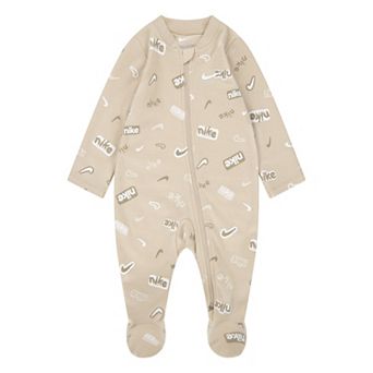 Newborn Baby Nike All-Over Printed Footed Coverall