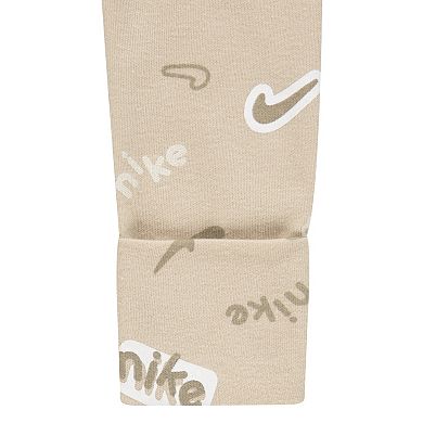 Newborn Baby Nike All-Over Printed Footed Coverall