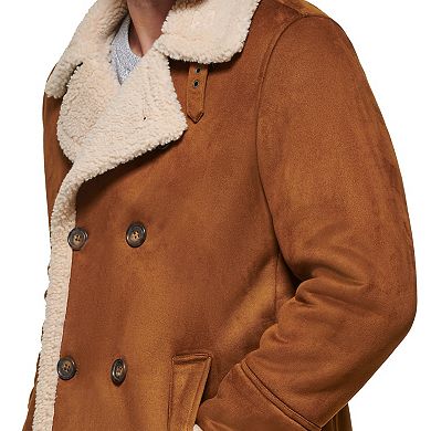 Dockers Men's Faux-shearling Coat In Cognac