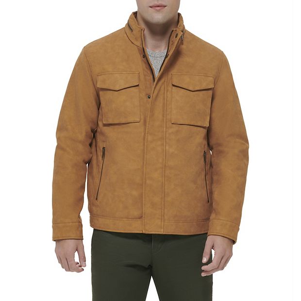 Men's Dockers® Faux Leather Military Jacket