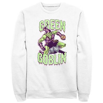 Men's Marvel Spiderman Green Goblin Ready To Attack Graphic Fleece