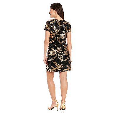 Women's London Times Sequin T-Shirt Dress