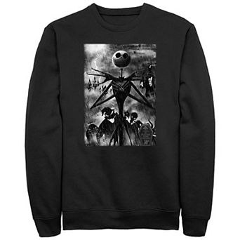 Disney's The Nightmare Before Christmas Jack Skellington Night Rain Big & Tall Fleece Sweatshirt