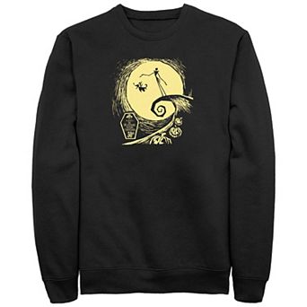 Disney's The Nightmare Before Christmas Jack Skellington Spiral Hill 30th Big & Tall Fleece Sweatshirt
