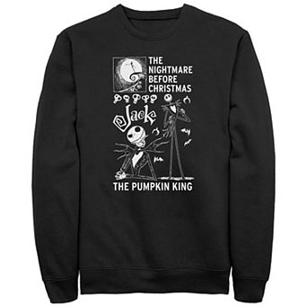 Disney's The Nightmare Before Christmas Jack The Pumpkin King Big & Tall Fleece Sweatshirt