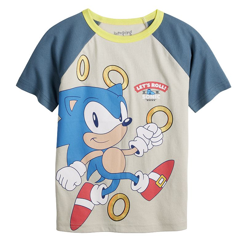 Boys 4-8 Jumping Beans® Sonic Rings Elevated Tee, Boy's, Size: 10, Grey