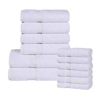 SUPERIOR Franklin Cotton Lightweight Quick-Drying 12 pc Towel Set