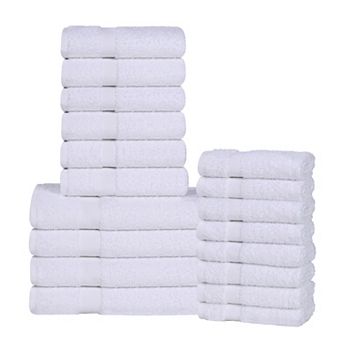 SUPERIOR Franklin Cotton Lightweight Quick-Drying 18 pc Towel Set
