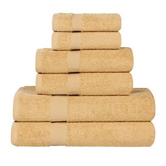 SUPERIOR Franklin Cotton Lightweight Quick-Drying 6 pc Towel Set